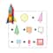 PicassoTiles® 36 Piece Rocket Magnetic Tile Set